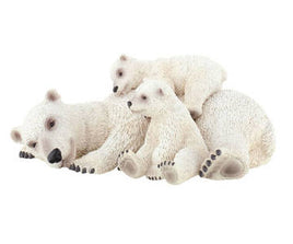 Figurina urs polar cu pui Bullyland