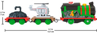 Locomotiva motorizata Percy vorbitor Talking Percy cu Harold si 2 vagoane Thomas & Friends™
