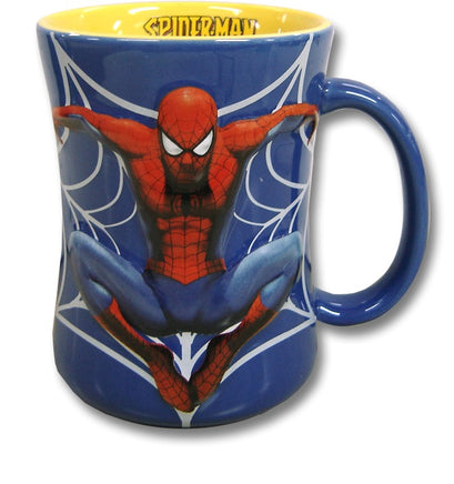 Cana ceramica Spiderman in relief
