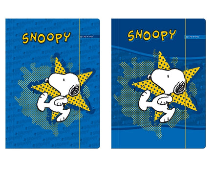 Dosar A4 din carton cu elastic Snoopy Peanuts™ by Charles M. Schulz