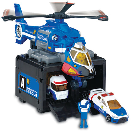 Elicopterul politiei cu container Tomica Tomy