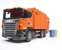 Gunoiera portocalie Scania R-Series Bruder® 03560
