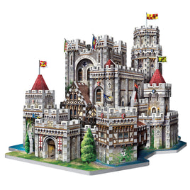 Joc educativ Puzzle 3D castelul Camelot Regele Arthur, Wrebbit® 865 piese