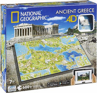Joc educativ puzzle 4D Grecia Antica National Geographic 4D Cityscape 600+ piese, 7+ ani