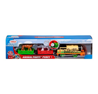 Jucarie Trenulet Locomotiva Percy leopard cu 2 vagoane zebra si dromader Thomas & Friends™ TrackMaster™ Fisher-Price® FXX56