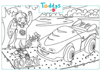 Masina verde, Freddy Fluxy Toddys by SIKU, compatibila Lego® DUPLO®