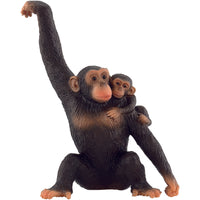 Jucarie figurina cimpanzeu cu pui Bullyland 63594