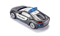 Jucarie masina metalica BMW I8 Politie US-Police SIKU 1533, Lungime 8 cm