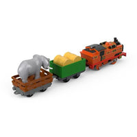 Locomotiva Trenulet Nia™ motorizata cu doua vagoane si figurina elefant Thomas & Friends™ TrackMaster™ FJK56 BMK93