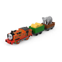 Locomotiva Trenulet Nia™ motorizata cu doua vagoane si figurina elefant Thomas & Friends™ TrackMaster™ FJK56 BMK93