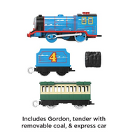 Trenulet locomotiva motorizata Gordon Vorbitor cu 2 vagoane Thomas & Friends™ Fisher-Price® HDB65