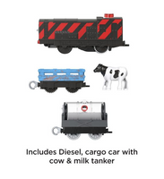 Locomotiva motorizata Diesel Vorbitor cu 2 vagoane Thomas & Friends™