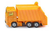 Masinuta metalica gunoiera Scania portocalie SIKU 0811 Lungime 9 cm
