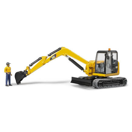 Mini excavator Caterpillar® cu muncitor Bruder® 02466  
