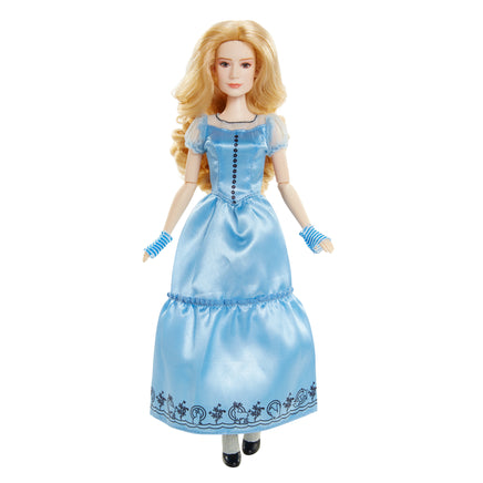 Papusa blonda rochie bleu Alice In Tara Oglinzilor Disney® 