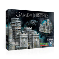 Joc educativ Puzzle 3D castelul Winterfell Game of Thrones, Wrebbit® 910 piese