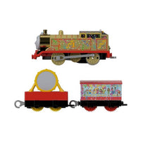Trenulet Locomotiva motorizata Golden Thomas cu 2 vagoane EDITIE ANIVERSARA Thomas & Friends™ TrackMaster™ GHK79