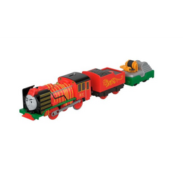 Trenulet locomotiva motorizata Yong Bao The Hero cu 2 vagoane Thomas & Friends™ TrackMaster™ FJK57 BMK93