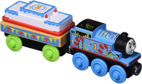 Trenulet locomotiva din lemn Thomas cu vagon Ziua de nastere Thomas & Friends™ Wood GGG69