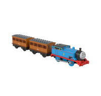 Trenulet locomotiva motorizata Thomas cu 2 vagoane Annie si Clarabel Thomas & Friends™ TrackMaster™ GHK82
