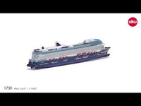Jucarie metalica vapor de croaziera, Mein Schiff 1 TUI Cruises SIKU 1730, Scara 1:1400